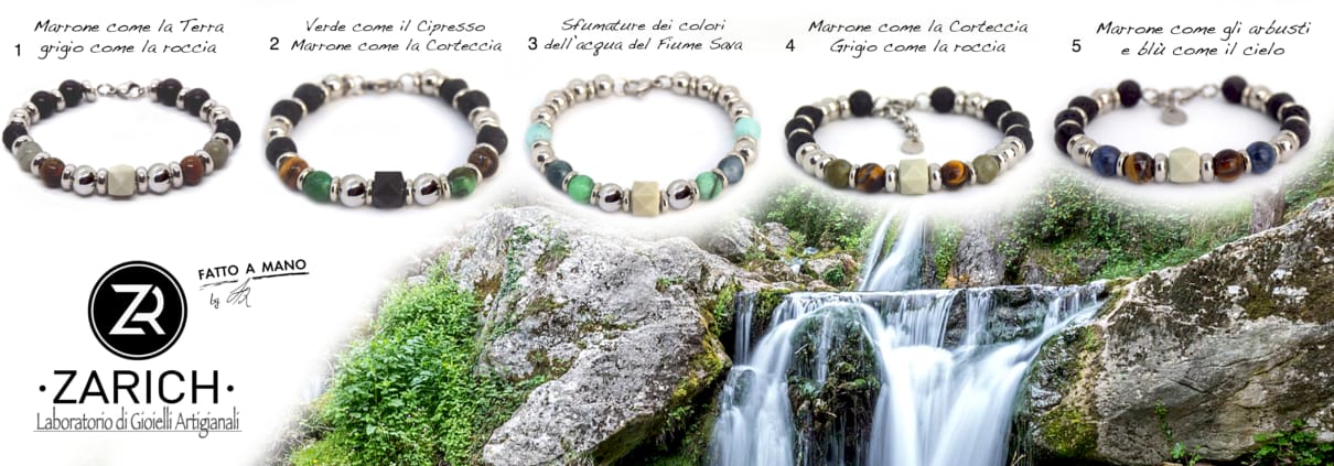 Bracciali Zarich ispirati alla cipresseta di fontegreca